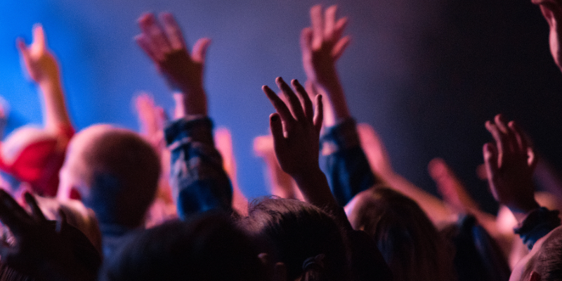Photo of worshippers at the Encounter Worship Event